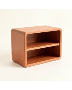 Laurel Arc Low Toy Storage Unit - Terracotta (synthetic illustration; no displayed measurements)