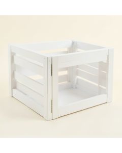 Briar Field Empty Furniture-Style Pet Crate - White (synthetic illustration; no displayed measurements)
