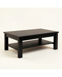 Reed Arc Coffee Table - Black (synthetic illustration; no displayed measurements)