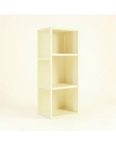 Maple Edge Narrow Cubby Tower - Ivory (synthetic illustration; no displayed measurements)