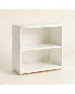 Slate Branch Low Bookcase - White (synthetic illustration; no displayed measurements)