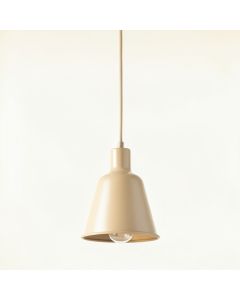 Field Canyon Pendant Light Suspended From One Plain Cable - Beige (synthetic illustration; no displayed measurements)