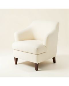 Mellery Upholstered Parsons Chair In Cream (synthetic illustration; no displayed measurements)