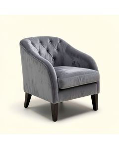 Konopka Tufted Velvet Upholstered Side Chair In Gray (synthetic illustration; no displayed measurements)