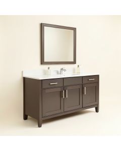 Angeles 60 '' Double Bathroom Vanity Set (synthetic illustration; no displayed measurements)