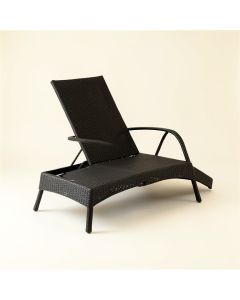 Heath Canyon Outdoor Lounge Chair - Black (synthetic illustration; no displayed measurements)