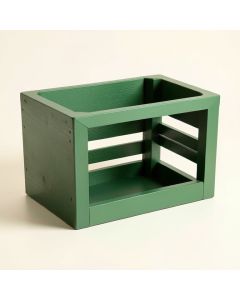 Spruce Edge Empty Furniture-Style Pet Crate - Green (synthetic illustration; no displayed measurements)