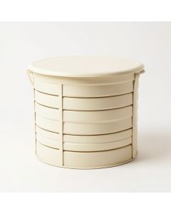 Field Crest Closed Garden Compost Bin - Cream (synthetic illustration; no displayed measurements)