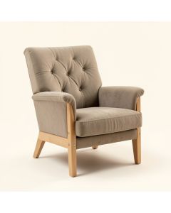 Aveline Tufted Polyester Wingback Chair (synthetic illustration; no displayed measurements)
