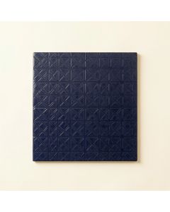 Maple Bridge Uninstalled Square Decorative Tile - Navy (synthetic illustration; no displayed measurements)