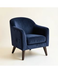 Maple Bend Upholstered Armchair - Navy (synthetic illustration; no displayed measurements)
