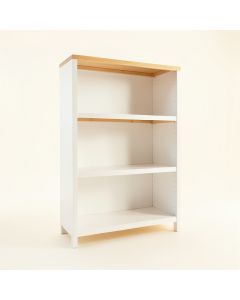 Linden Arc Freestanding Bookcase (synthetic illustration; no displayed measurements)