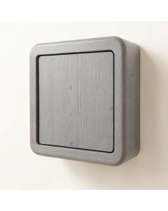 Dune Crest Wall-Mounted Entry Cabinet - Gray (synthetic illustration; no displayed measurements)