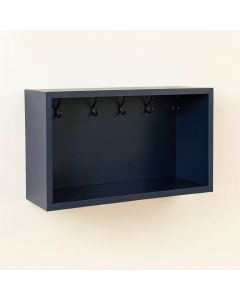 Elm Bluff Wall-Mounted Entryway Organizer Shelf - Navy (synthetic illustration; no displayed measurements)