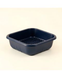 Field Bridge Empty Under-Desk Cable Tray - Navy (synthetic illustration; no displayed measurements)