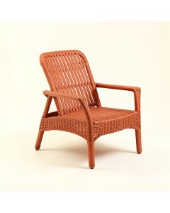 Pine Branch Outdoor Lounge Chair - Terracotta (synthetic illustration; no displayed measurements)