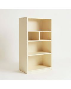 Hill Crest Freestanding Bookcase - Cream (synthetic illustration; no displayed measurements)