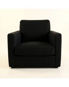 Hill Crossing Upholstered Armchair - Black (synthetic illustration; no displayed measurements)