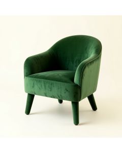 Slate Crest Upholstered Armchair - Green (synthetic illustration; no displayed measurements)