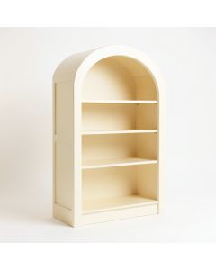 Olive Brook Freestanding Bookcase - Cream (synthetic illustration; no displayed measurements)