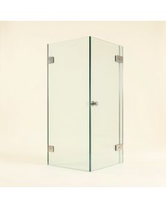 30.5 '' W X 80 '' Frameless Fixed Glass Panel (synthetic illustration; no displayed measurements)