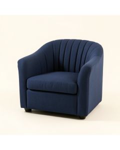 Clay Crest Upholstered Armchair - Navy (synthetic illustration; no displayed measurements)