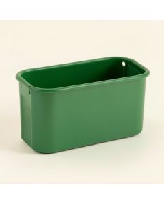 Vale Crossing Empty Railing Planter With Integral Brackets - Green (synthetic illustration; no displayed measurements)