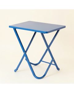 Elm Bluff Compact Balcony Table - Blue (synthetic illustration; no displayed measurements)