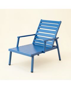 Summit Dale Outdoor Lounge Chair - Blue (synthetic illustration; no displayed measurements)