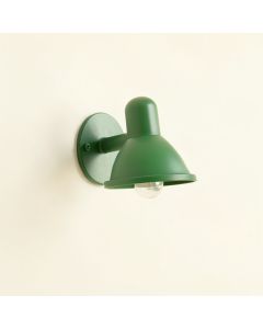 Clay Bridge Wall Sconce Mounted On A Plain Wall - Green (synthetic illustration; no displayed measurements)