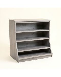 Ridge Branch Desktop Shelving Unit - Gray (synthetic illustration; no displayed measurements)