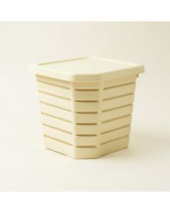 Pine Bridge Closed Garden Compost Bin - Cream (synthetic illustration; no displayed measurements)