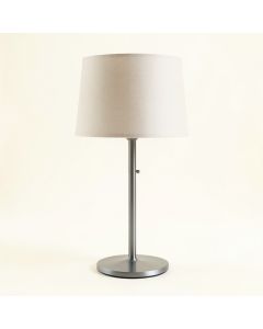 Meadow Branch Table Lamp With A Plain Fabric Shade - Gray (synthetic illustration; no displayed measurements)