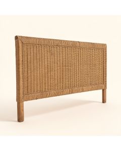 Driftwood Panel Headboard (synthetic illustration; no displayed measurements)