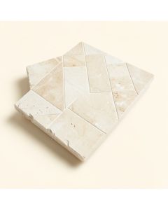 Sempu Random Sized Natural Stone Mosaic Tile In Beige/Cream (synthetic illustration; no displayed measurements)