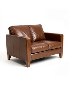 Hardee 86 '' Genuine Leather Tuxedo Arm Sofa (synthetic illustration; no displayed measurements)