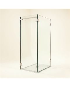 Glass Barn 60 '' W X 76 '' H Single Sliding Frameless Shower Door (synthetic illustration; no displayed measurements)