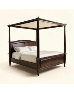Amed Queen Four Poster Bed (synthetic illustration; no displayed measurements)
