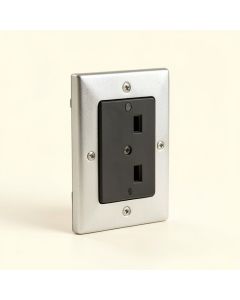 1-Gang Duplex Outlet Wall Plate (synthetic illustration; no displayed measurements)