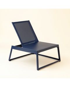 Juniper Bend Outdoor Lounge Chair - Navy (synthetic illustration; no displayed measurements)