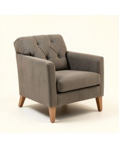 Potterslane 27.25 '' Wide Tufted Polyester Side Chair (synthetic illustration; no displayed measurements)