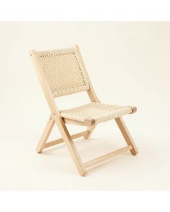 Alder Dell Folding Outdoor Chair - Ivory (synthetic illustration; no displayed measurements)