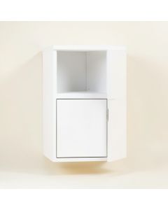 Ash Branch Wall-Mounted Entry Cabinet - White (synthetic illustration; no displayed measurements)