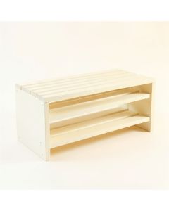 Rowan Bridge Shoe Storage Bench - Ivory (synthetic illustration; no displayed measurements)