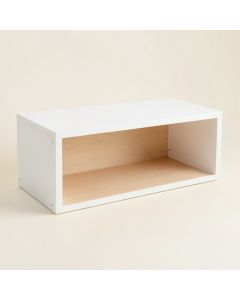 Ash Bluff Shoe Storage Bench - White (synthetic illustration; no displayed measurements)