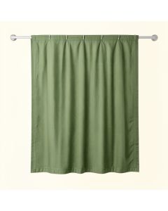 Holly Brook Shower Curtain Hanging Flat From A Plain Rod - Green (synthetic illustration; no displayed measurements)