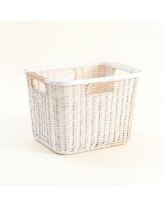 Rowan Crest Laundry Hamper - White (synthetic illustration; no displayed measurements)