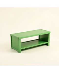Holly Crest Narrow Outdoor Storage Bench - Green (synthetic illustration; no displayed measurements)