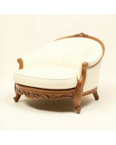 Rococo Circular Chaise Lounge (synthetic illustration; no displayed measurements)
