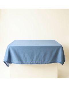 Glen Bridge Flat Bed Sheet - Blue (synthetic illustration; no displayed measurements)